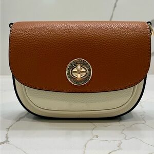 Marc Jacobs Brown and Cream Crossbody Bag